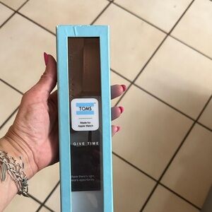 TOMS Tan Leather Apple Watch Strap